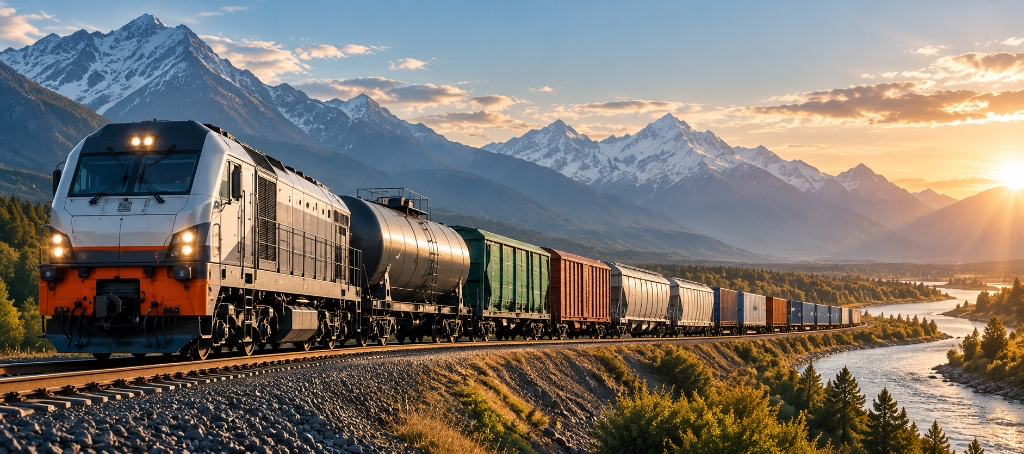 Trans Vagon Group Freight Train
